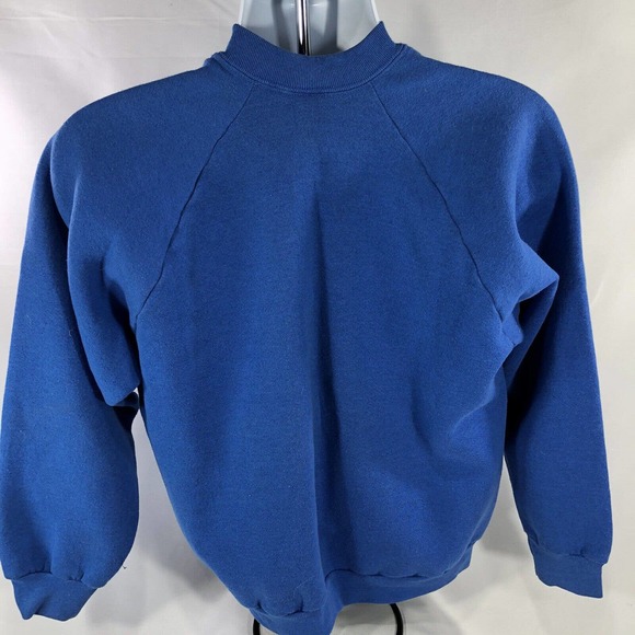 Vintage Golf Sweatshirt Blue USA Made Fruit Of The Loom Size Large 80s 90s Top - Picture 10 of 12